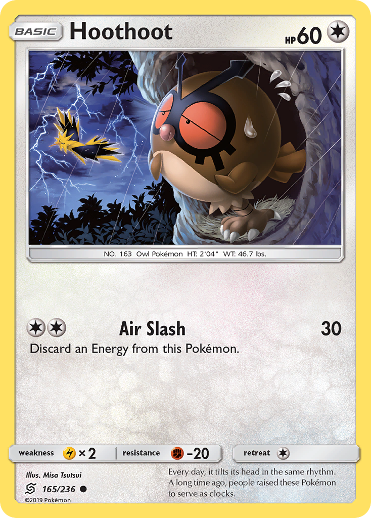 Hoothoot (165/236) [Sun & Moon: Unified Minds] | Jomio and Rueliete's Cards and Comics