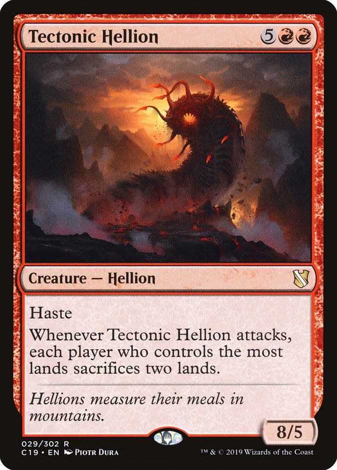 Tectonic Hellion [Commander 2019] | Jomio and Rueliete's Cards and Comics