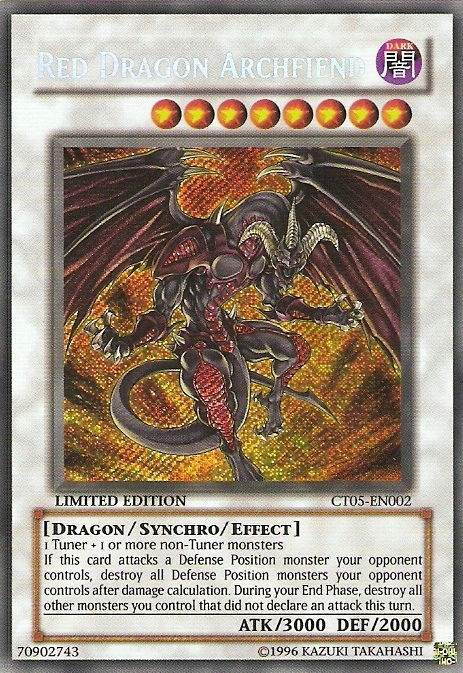 Red Dragon Archfiend [CT05-EN002] Secret Rare | Jomio and Rueliete's Cards and Comics