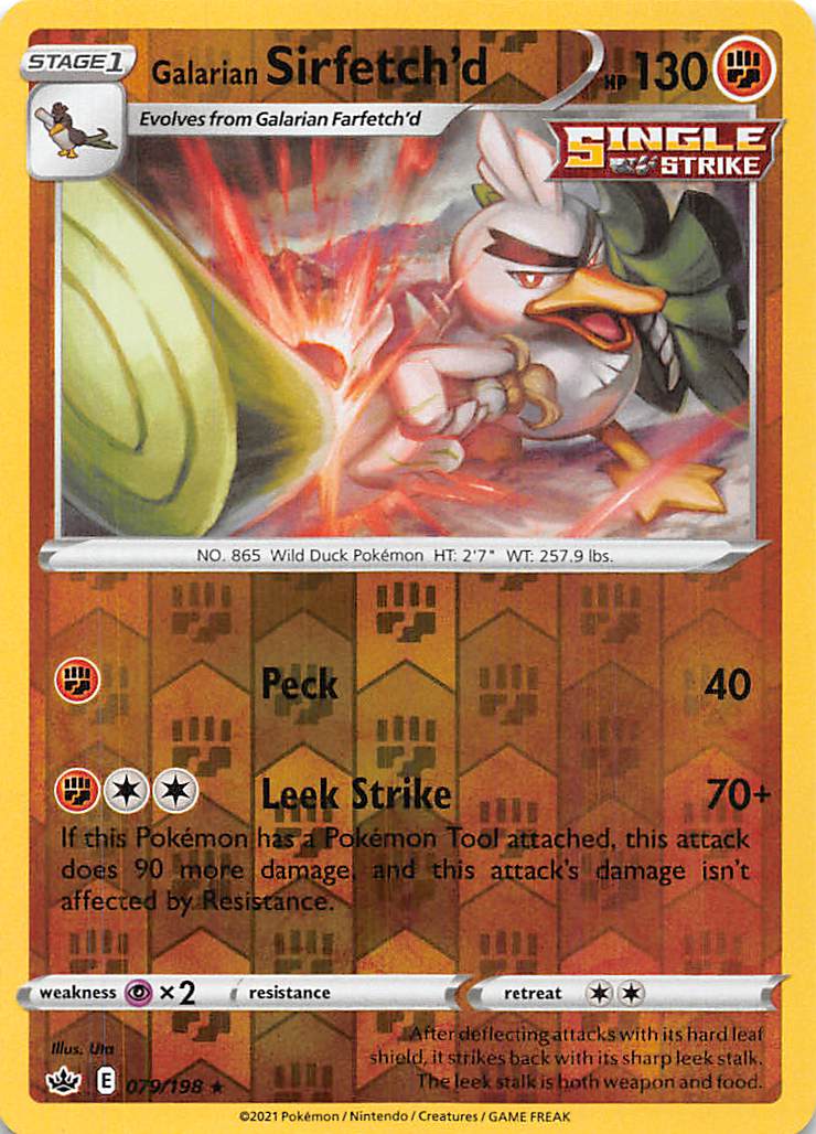 Galarian Sirfetch'd (079/198) [Sword & Shield: Chilling Reign] | Jomio and Rueliete's Cards and Comics