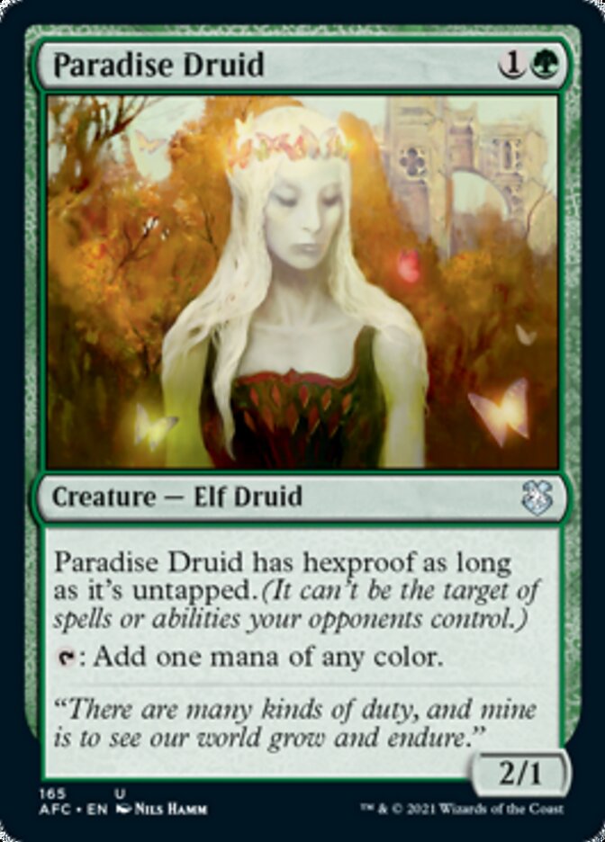 Paradise Druid [Dungeons & Dragons: Adventures in the Forgotten Realms Commander] | Jomio and Rueliete's Cards and Comics