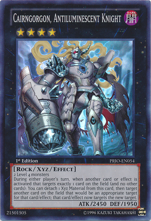 Cairngorgon, Antiluminescent Knight [PRIO-EN054] Super Rare | Jomio and Rueliete's Cards and Comics