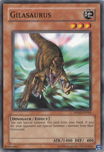Gilasaurus [RP02-EN043] Common | Jomio and Rueliete's Cards and Comics