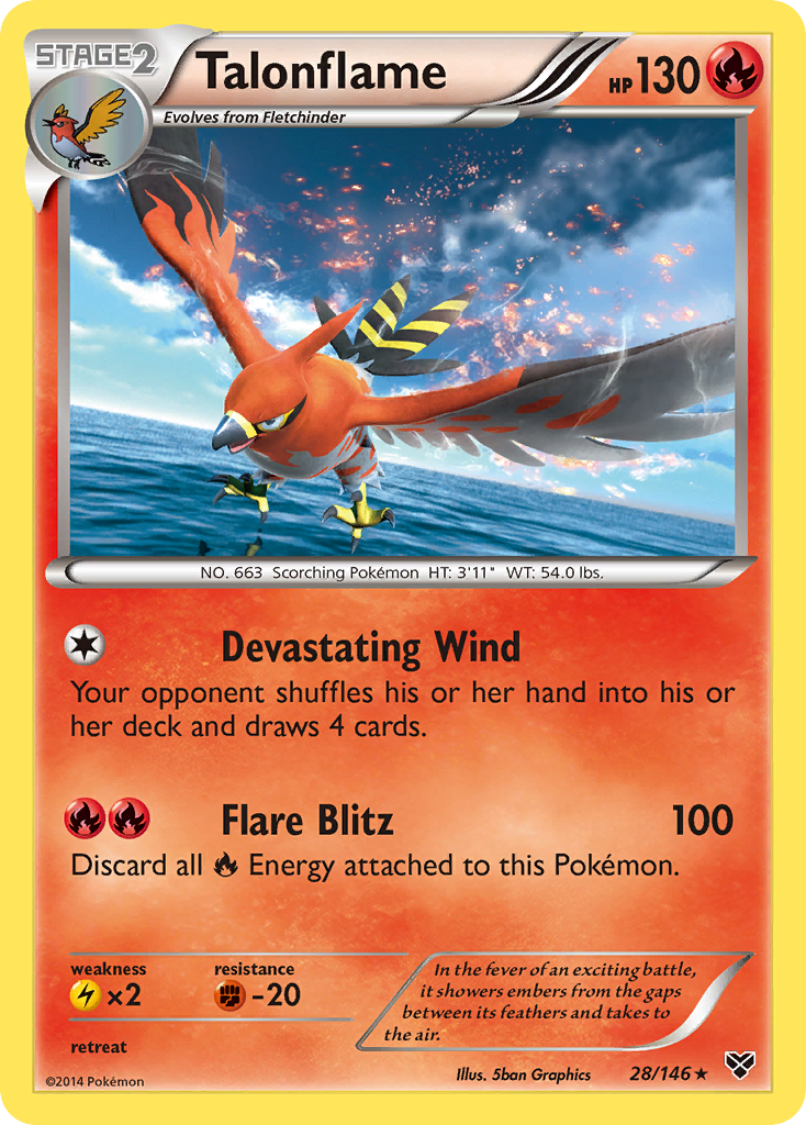 Talonflame (28/146) [XY: Base Set] | Jomio and Rueliete's Cards and Comics