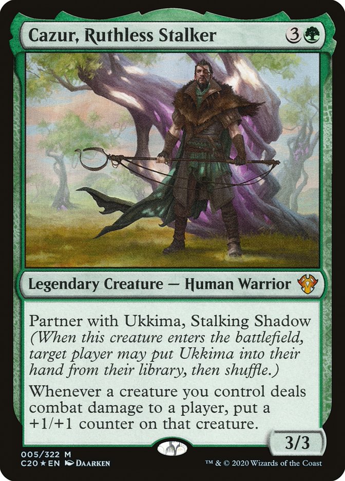 Cazur, Ruthless Stalker [Commander 2020] | Jomio and Rueliete's Cards and Comics