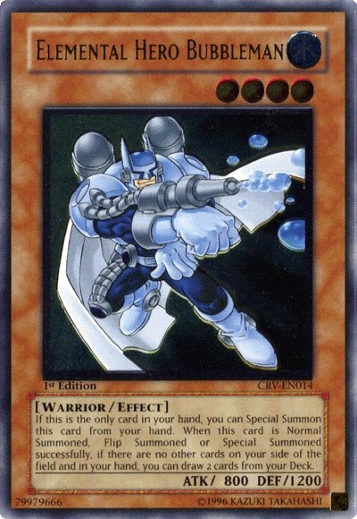 Elemental Hero Bubbleman (UTR) [CRV-EN014] Ultimate Rare | Jomio and Rueliete's Cards and Comics