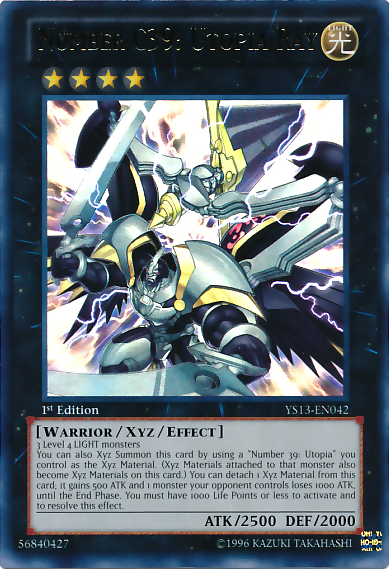 Number C39: Utopia Ray [YS13-EN042] Ultra Rare | Jomio and Rueliete's Cards and Comics