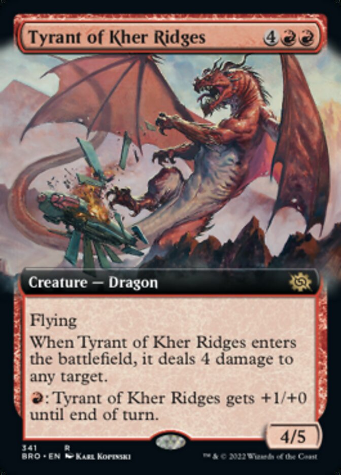 Tyrant of Kher Ridges (Extended Art) [The Brothers' War] | Jomio and Rueliete's Cards and Comics