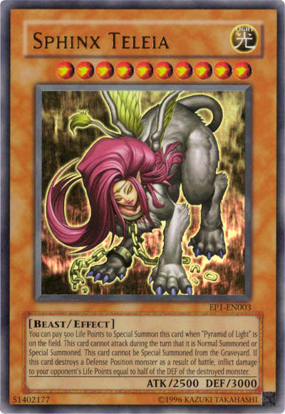 Sphinx Teleia [EP1-EN003] Ultra Rare | Jomio and Rueliete's Cards and Comics