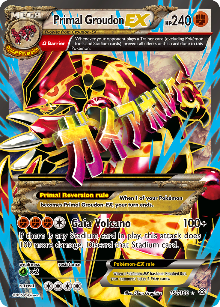 Primal Groudon EX (151/160) [XY: Primal Clash] | Jomio and Rueliete's Cards and Comics