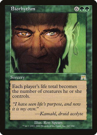 Biorhythm [Onslaught] | Jomio and Rueliete's Cards and Comics