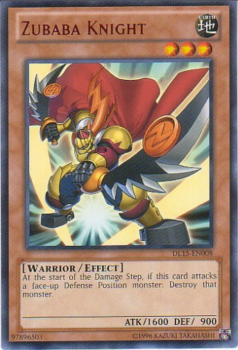 Zubaba Knight (Red) [DL15-EN008] Rare | Jomio and Rueliete's Cards and Comics