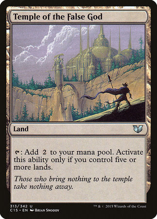 Temple of the False God [Commander 2015] | Jomio and Rueliete's Cards and Comics