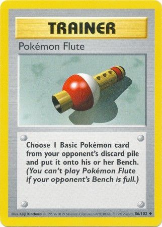 Pokemon Flute (86/102) [Base Set Shadowless Unlimited] | Jomio and Rueliete's Cards and Comics