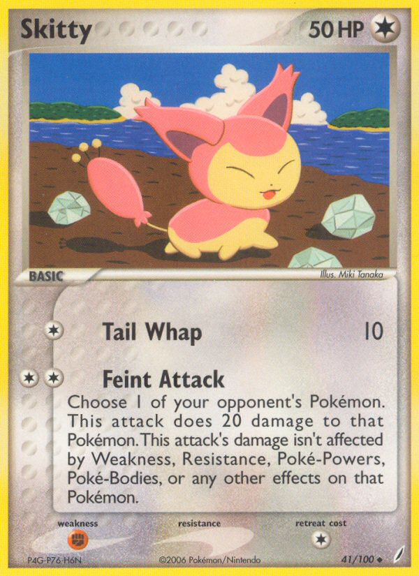 Skitty (41/100) [EX: Crystal Guardians] | Jomio and Rueliete's Cards and Comics