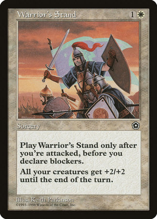 Warrior's Stand [Portal Second Age] | Jomio and Rueliete's Cards and Comics