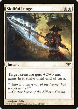 Skillful Lunge [Dark Ascension] | Jomio and Rueliete's Cards and Comics