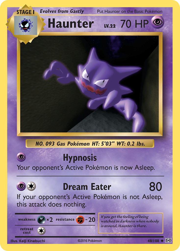 Haunter (48/108) [XY: Evolutions] | Jomio and Rueliete's Cards and Comics