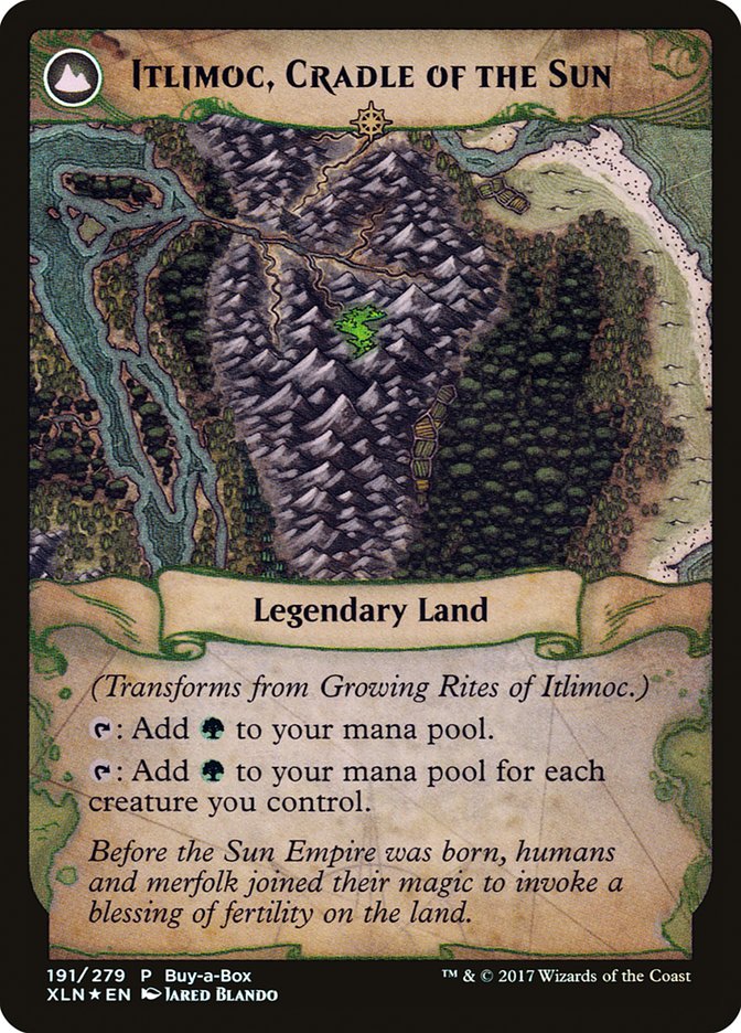 Growing Rites of Itlimoc // Itlimoc, Cradle of the Sun (Buy-A-Box) [Ixalan Treasure Chest] | Jomio and Rueliete's Cards and Comics