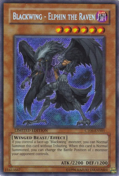 Blackwing - Elphin the Raven [CT06-ENS01] Secret Rare | Jomio and Rueliete's Cards and Comics
