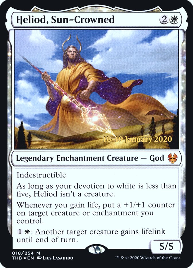 Heliod, Sun-Crowned [Theros Beyond Death Prerelease Promos] | Jomio and Rueliete's Cards and Comics