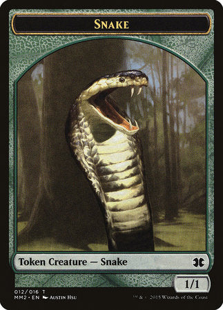 Snake Token [Modern Masters 2015 Tokens] | Jomio and Rueliete's Cards and Comics