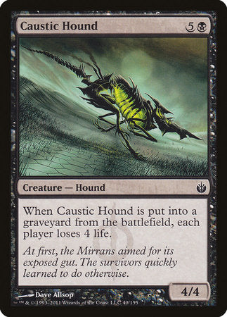 Caustic Hound [Mirrodin Besieged] | Jomio and Rueliete's Cards and Comics