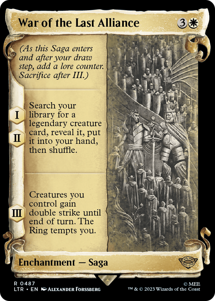 War of the Last Alliance [The Lord of the Rings: Tales of Middle-Earth Showcase Scrolls] | Jomio and Rueliete's Cards and Comics