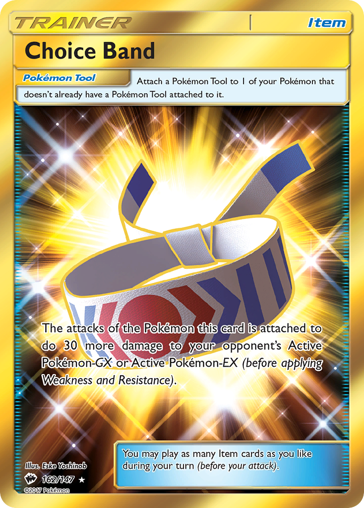 Choice Band (162/147) [Sun & Moon: Burning Shadows] | Jomio and Rueliete's Cards and Comics
