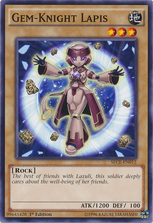 Gem-Knight Lapis [SECE-EN012] Common | Jomio and Rueliete's Cards and Comics
