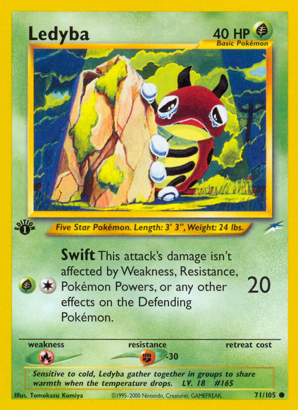Ledyba (71/105) [Neo Destiny 1st Edition] | Jomio and Rueliete's Cards and Comics