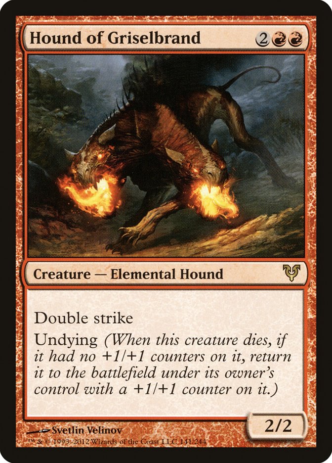 Hound of Griselbrand [Avacyn Restored] | Jomio and Rueliete's Cards and Comics