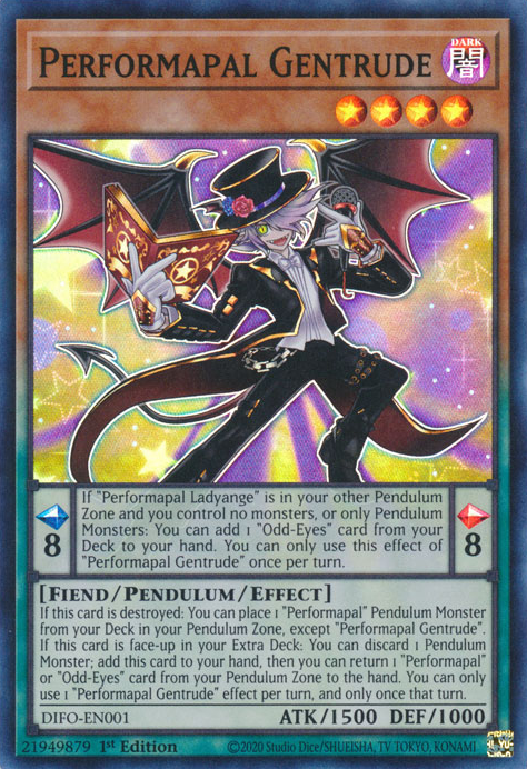 Performapal Gentrude [DIFO-EN001] Super Rare | Jomio and Rueliete's Cards and Comics