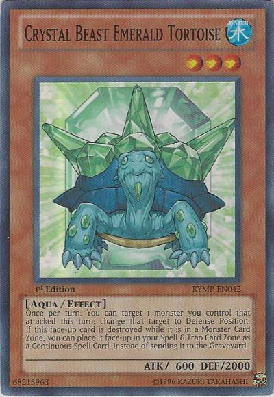 Crystal Beast Emerald Tortoise [RYMP-EN042] Super Rare | Jomio and Rueliete's Cards and Comics