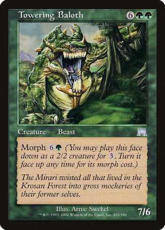 Towering Baloth [Onslaught] | Jomio and Rueliete's Cards and Comics