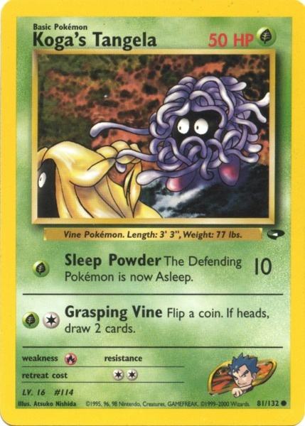 Koga's Tangela (81/132) [Gym Challenge Unlimited] | Jomio and Rueliete's Cards and Comics