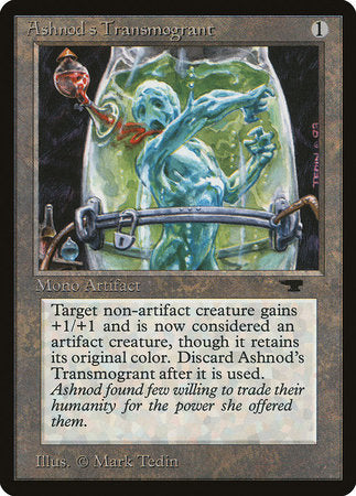 Ashnod's Transmogrant [Antiquities] | Jomio and Rueliete's Cards and Comics