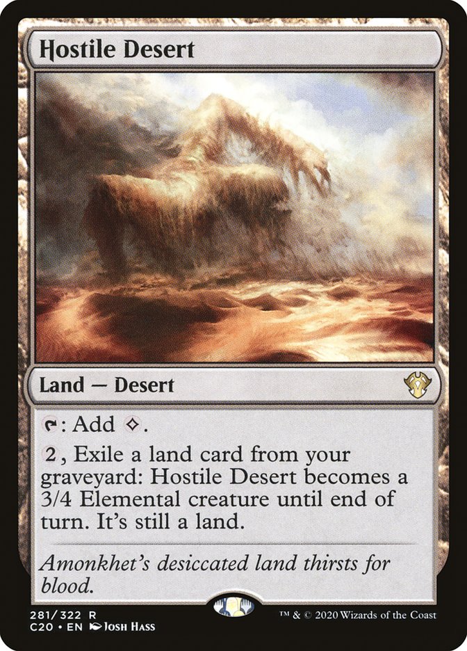 Hostile Desert [Commander 2020] | Jomio and Rueliete's Cards and Comics