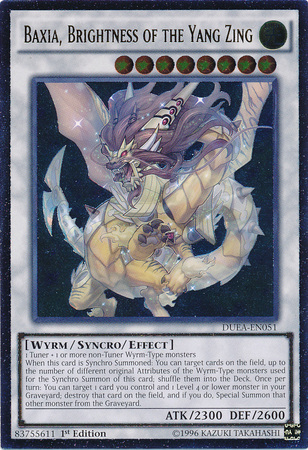 Baxia, Brightness of the Yang Zing (UTR) [DUEA-EN051] Ultimate Rare | Jomio and Rueliete's Cards and Comics
