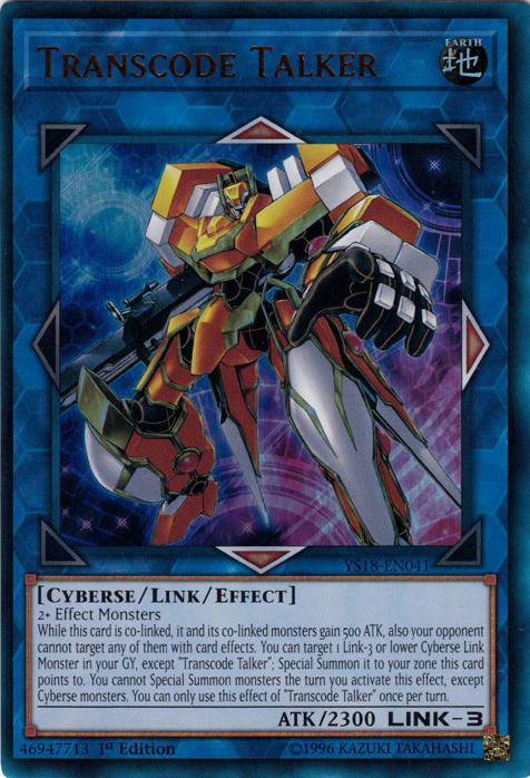 Transcode Talker [YS18-EN041] Ultra Rare | Jomio and Rueliete's Cards and Comics