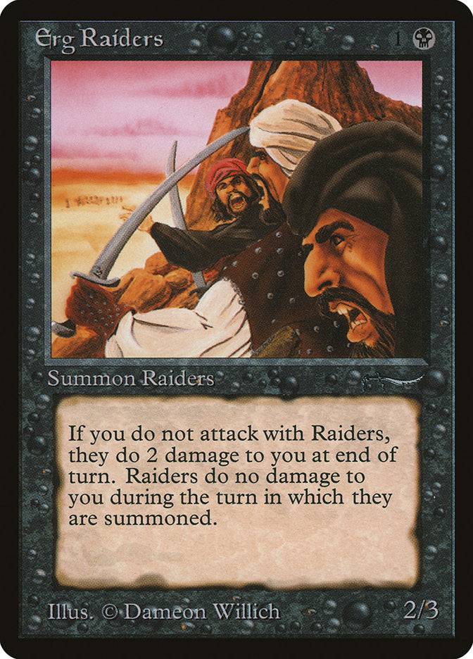 Erg Raiders (Dark Mana Cost) [Arabian Nights] | Jomio and Rueliete's Cards and Comics
