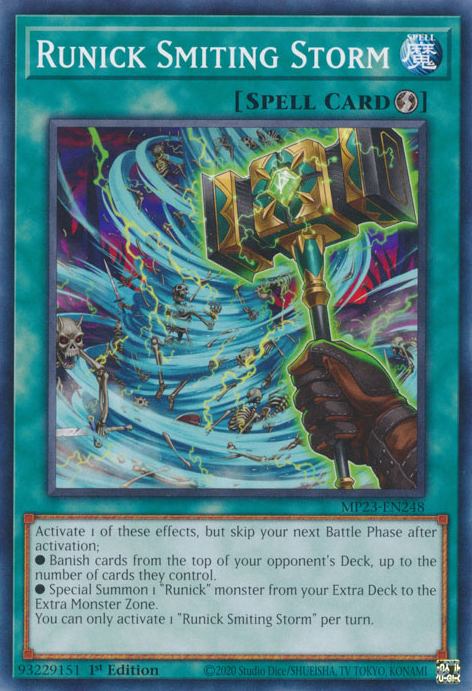 Runick Smiting Storm [MP23-EN248] Common | Jomio and Rueliete's Cards and Comics