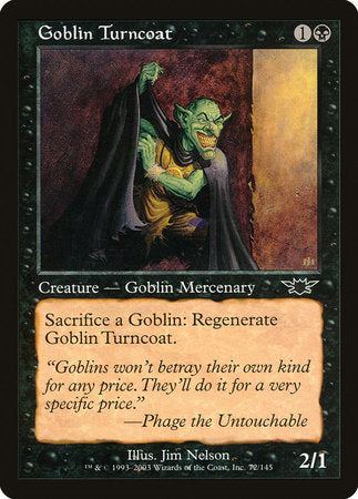 Goblin Turncoat [Legions] | Jomio and Rueliete's Cards and Comics