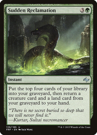 Sudden Reclamation [Fate Reforged] | Jomio and Rueliete's Cards and Comics