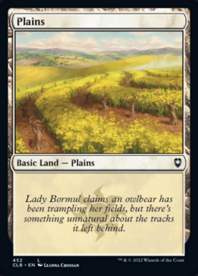 Plains (452) [Commander Legends: Battle for Baldur's Gate] | Jomio and Rueliete's Cards and Comics