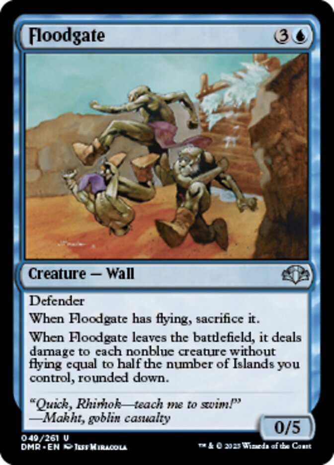 Floodgate [Dominaria Remastered] | Jomio and Rueliete's Cards and Comics