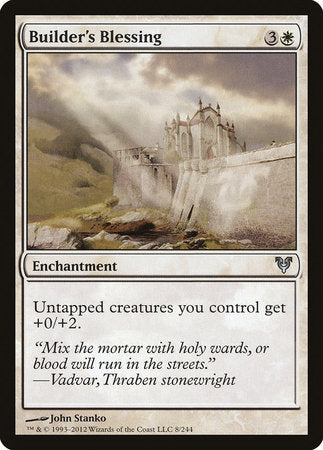 Builder's Blessing [Avacyn Restored] | Jomio and Rueliete's Cards and Comics