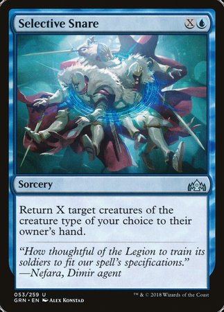 Selective Snare [Guilds of Ravnica] | Jomio and Rueliete's Cards and Comics