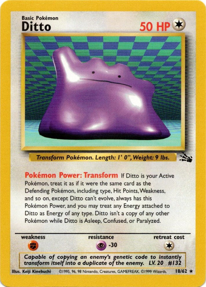 Ditto (18/62) [Fossil Unlimited] | Jomio and Rueliete's Cards and Comics