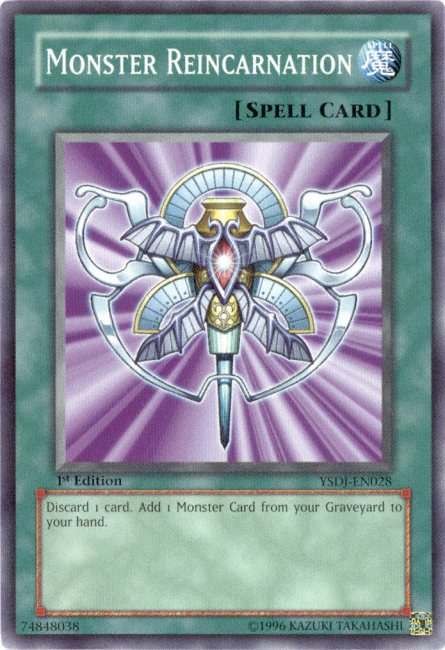 Monster Reincarnation [YSDJ-EN028] Common | Jomio and Rueliete's Cards and Comics